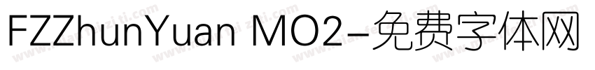 FZZhunYuan MO2字体转换